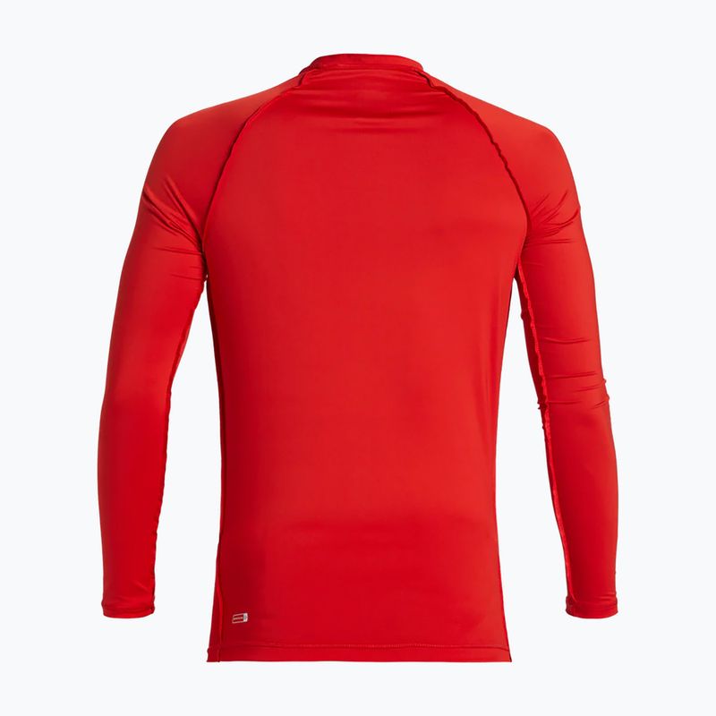 Men's Quiksilver Saturn UPF50 high risk red swimming longsleeve 6