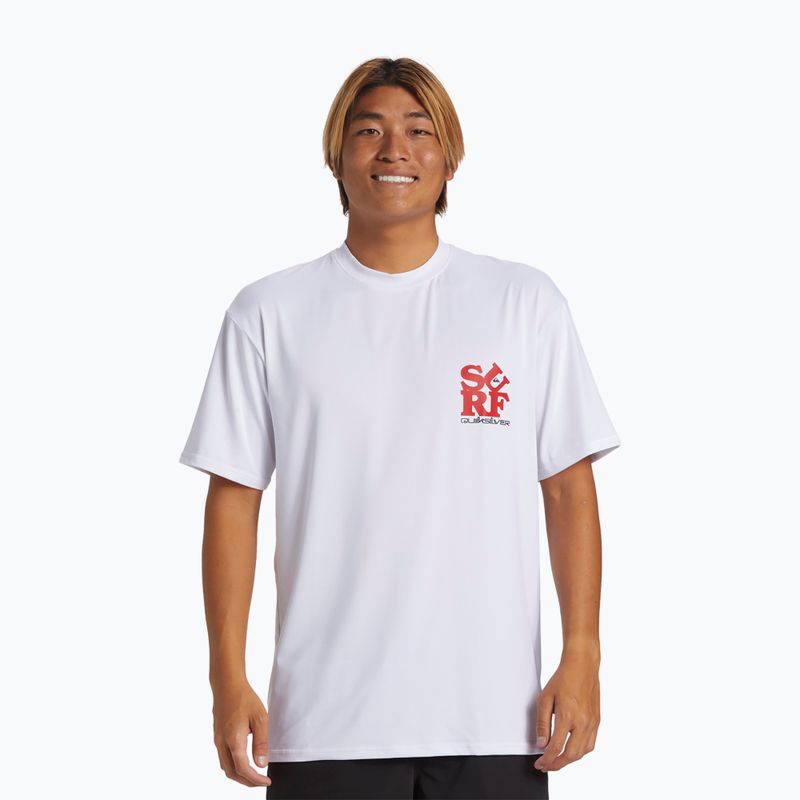 Men's Quiksilver Everyday Surf Tee white/black swim shirt
