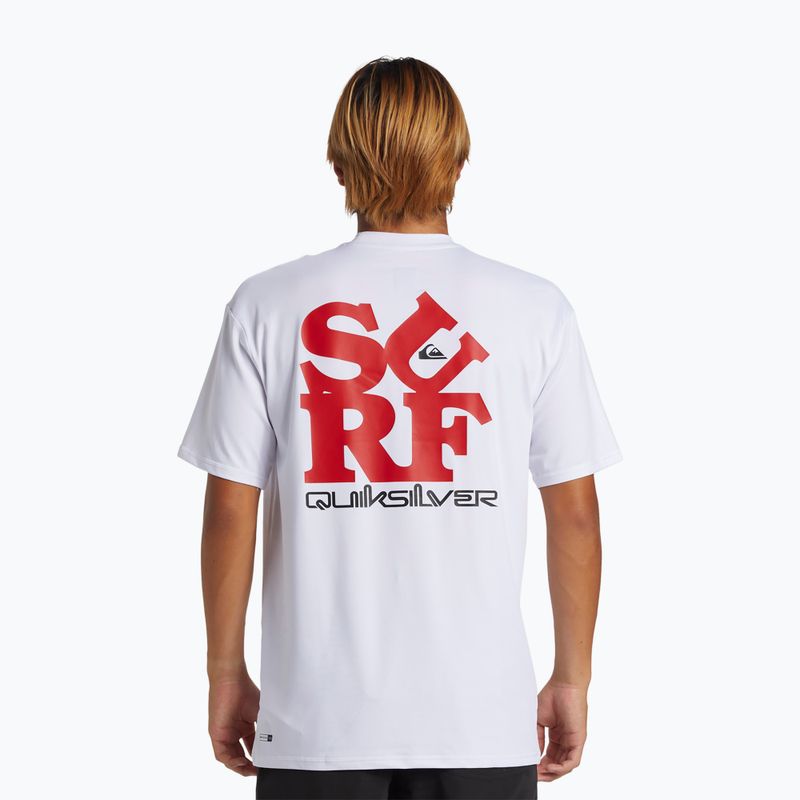 Men's Quiksilver Everyday Surf Tee white/black swim shirt 2