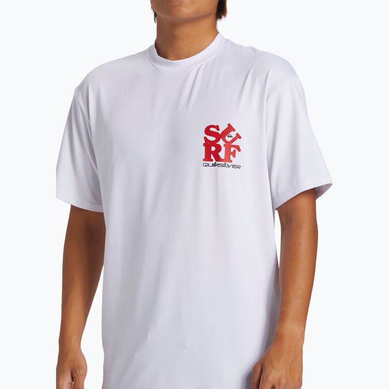 Men's Quiksilver Everyday Surf Tee white/black swim shirt 3