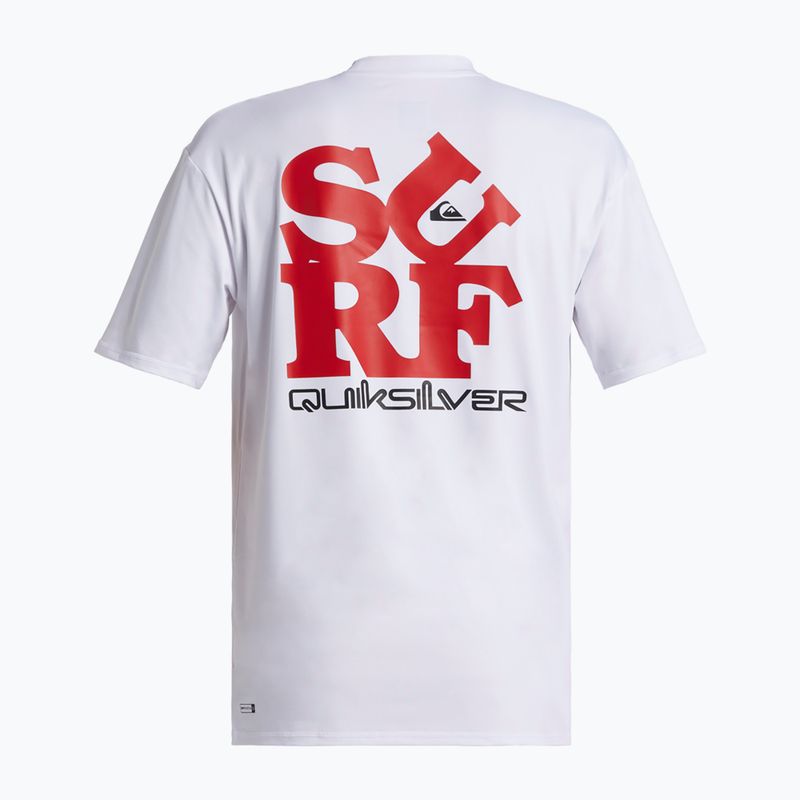 Men's Quiksilver Everyday Surf Tee white/black swim shirt 5