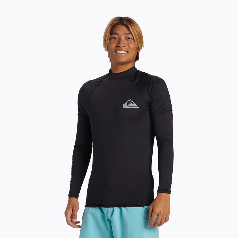 Quiksilver Everyday UPF50 black men's swimming longsleeve 3