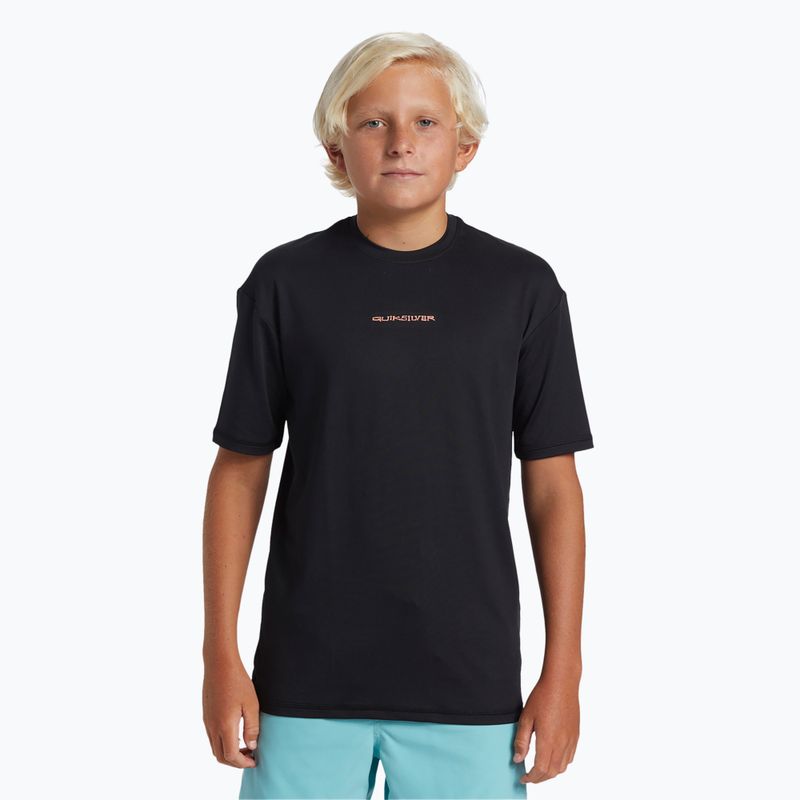 Quiksilver Everyday Surf Tee black/white children's swim shirt