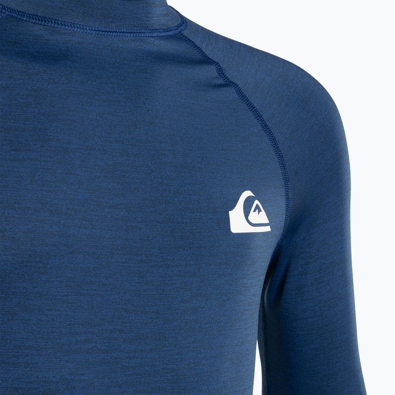 Quiksilver Everyday UPF50 monaco blue heather men's swimming longsleeve 3