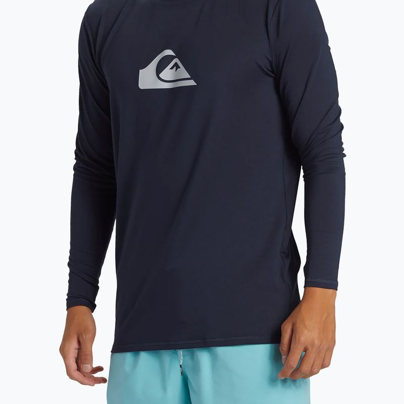 Men's Quiksilver Everyday Surf Tee swimming longsleeve dark navy 4