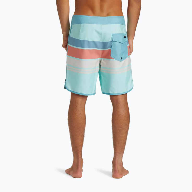 Men's Quiksilver Everyday Stripe 19 limpet shell swim shorts 5