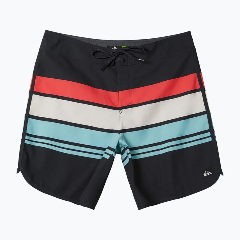 Men's Quiksilver Everyday Stripe 19 black swim shorts