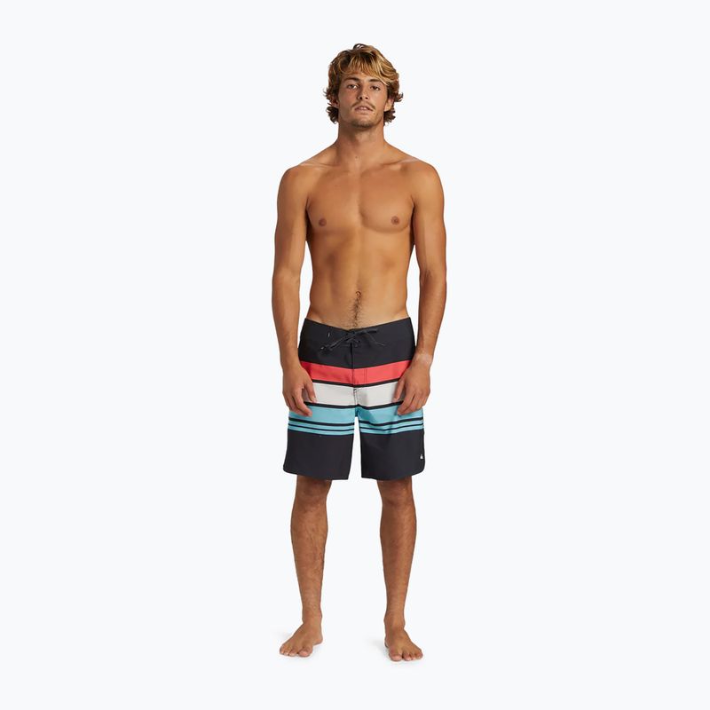 Men's Quiksilver Everyday Stripe 19 black swim shorts 4