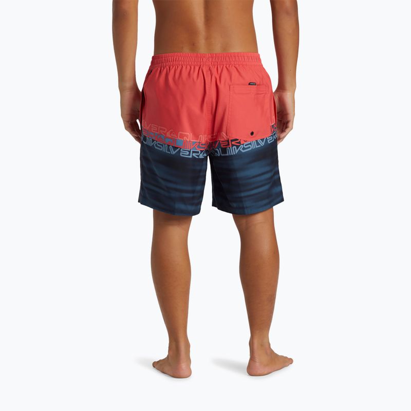 Men's Quiksilver Everyday Wordblock Volley 17 cayenne swim shorts 5