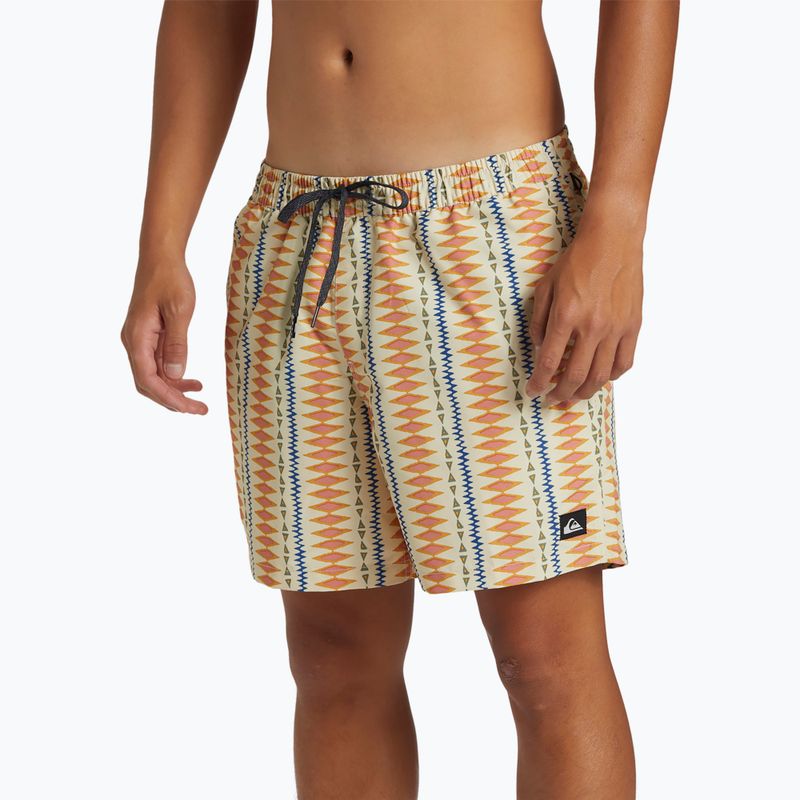 Men's Quiksilver Remade Mix Volley 16 oyster white swim shorts 8