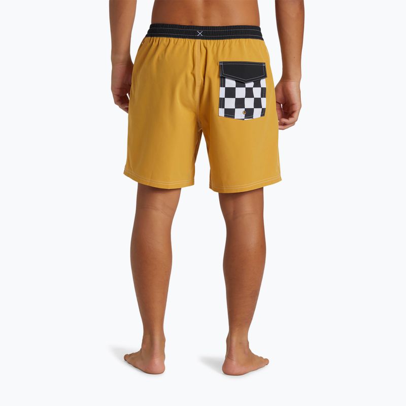 Men's Quiksilver Original Straight 17 mustard swim shorts 5