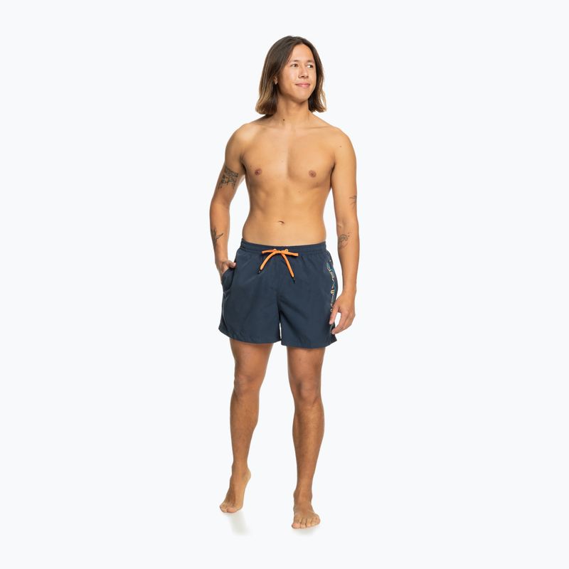 Men's Quiksilver Behind Waves navy blazer swim shorts 4