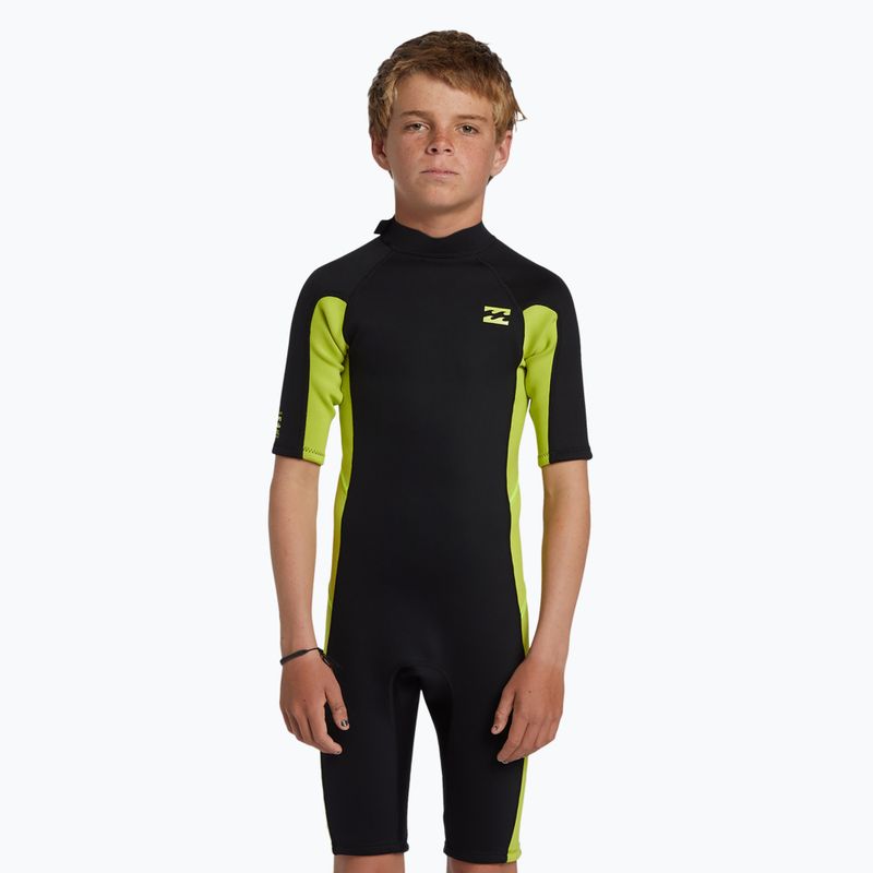 Children's Billabong 2 mm Foil BZ FL fluro lime wetsuit