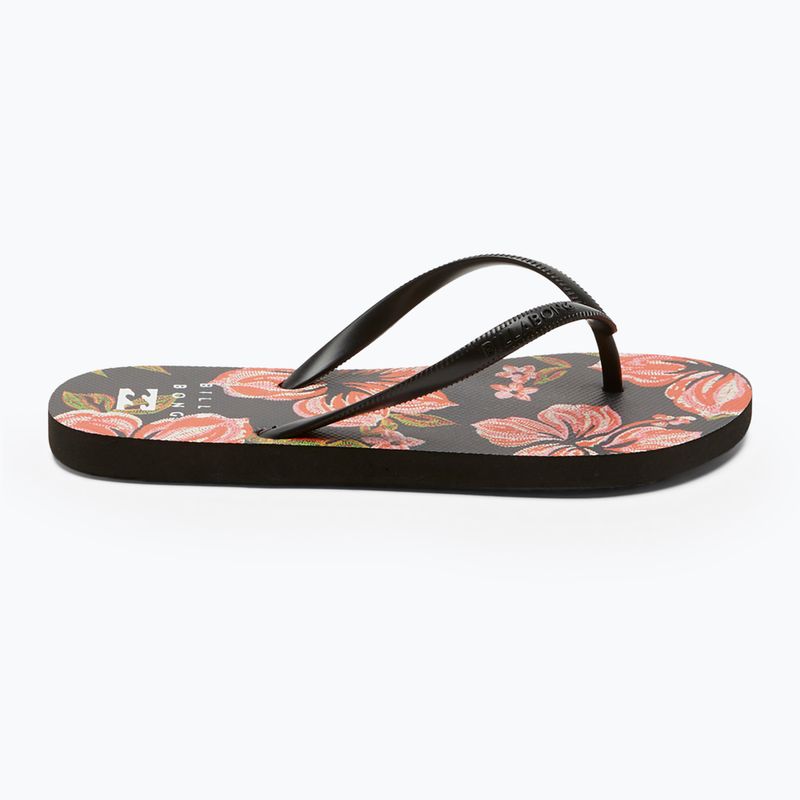 Women's Billabong Dama black pebble 2 flip flops 3