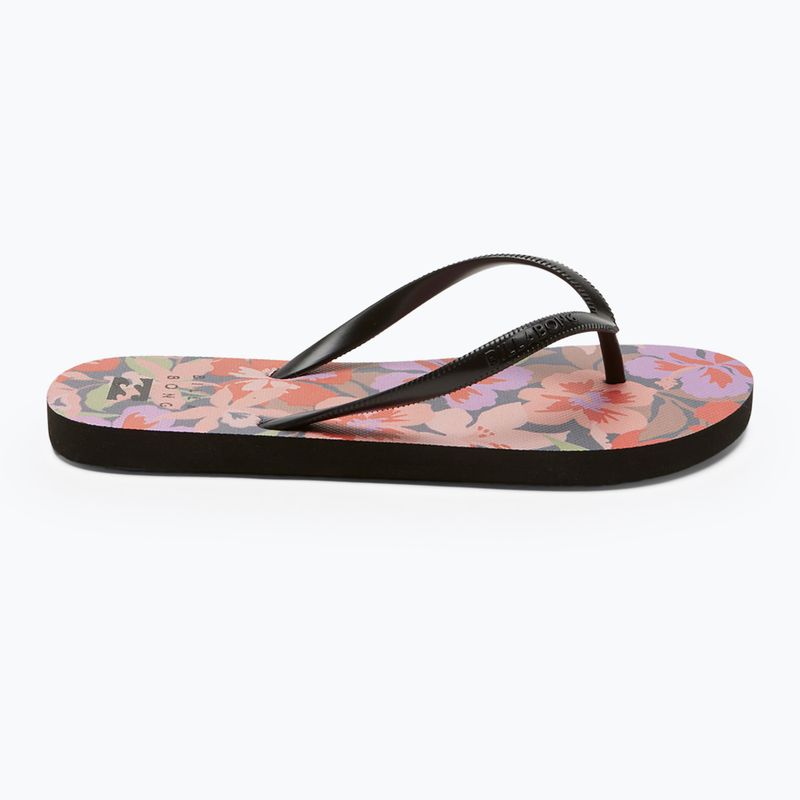 Women's Billabong Dama black/pink flip flops 3