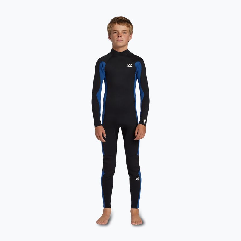 Billabong 4/3 mm Foil Back Zip GBS mid blue children's wetsuit