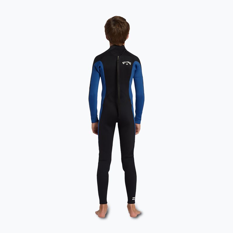 Billabong 4/3 mm Foil Back Zip GBS mid blue children's wetsuit 2