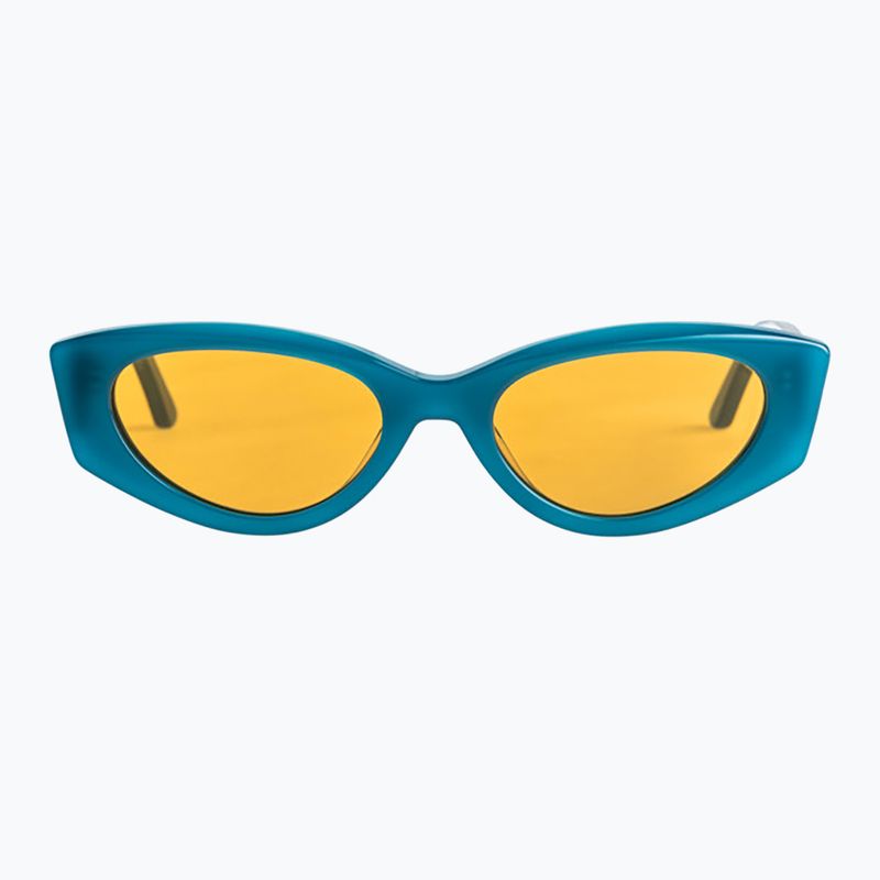 Women's Roxy Vadella shiny aqua/orange sunglasses 2