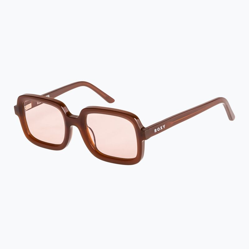 Women's ROXY Albahia shiny root beer/pink sunglasses