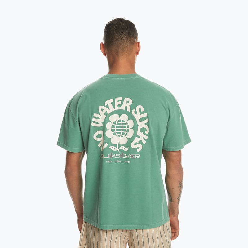 Quiksilver men's No Water Sukcs frosty spurce t-shirt 2