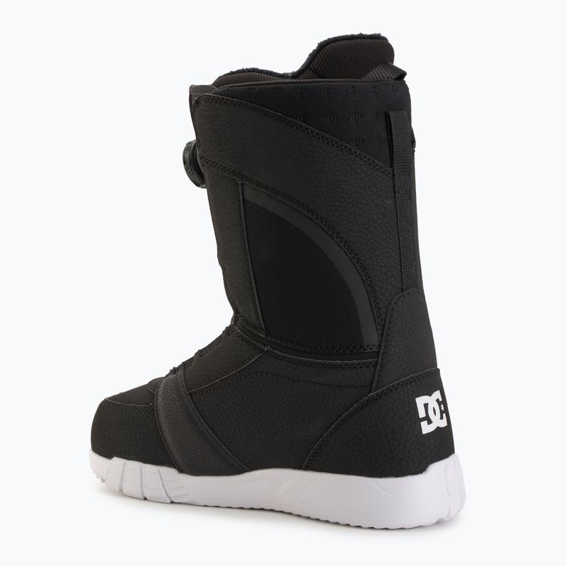 Women's snowboard boots DC Lotus black/white/black 2