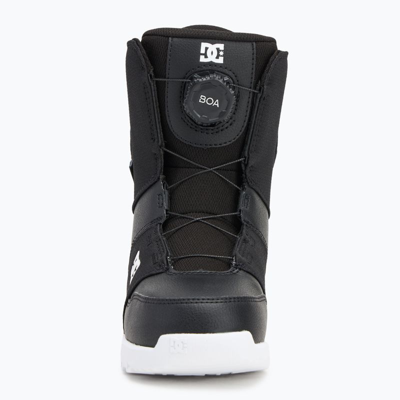 Children's snowboard boots DC Youth Scout black/black/white 3