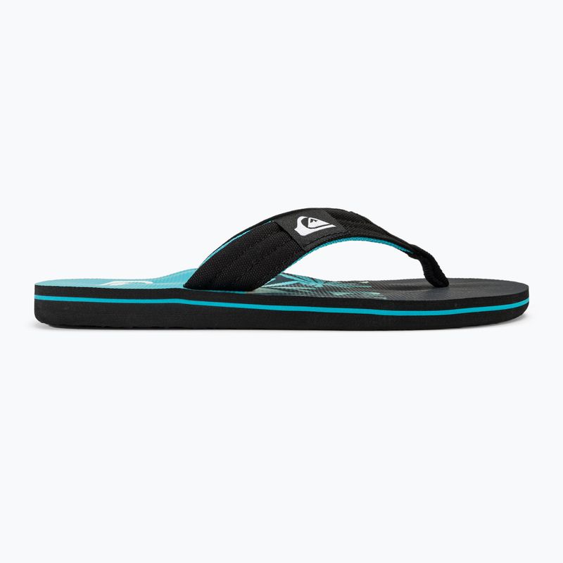 Men's Quiksilver Molokai Layback II flip flops blue / black / blue 2