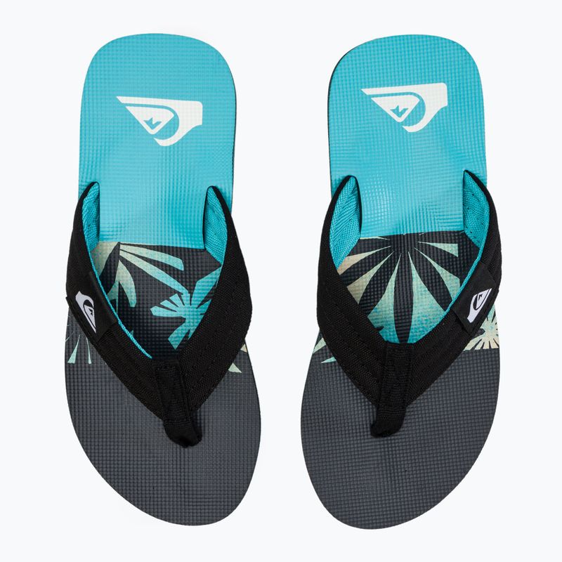 Men's Quiksilver Molokai Layback II flip flops blue / black / blue 8