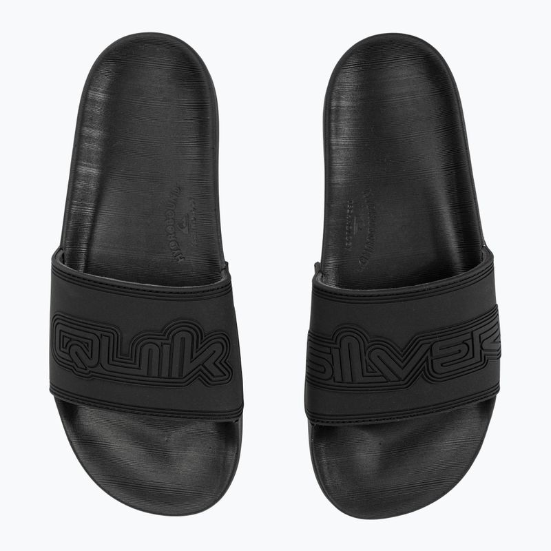 Quiksilver men's Rivi Wordmark Slide II slides black 4 8