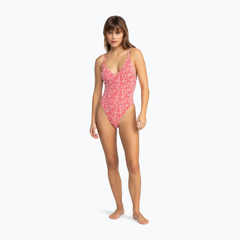 Women's one-piece swimsuit ROXY Margarita V Neck hibiscus margarita 3