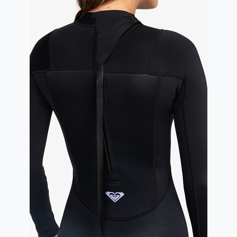Women's wetsuit ROXY 3/2 Prologue Back Zip Flock Black 4