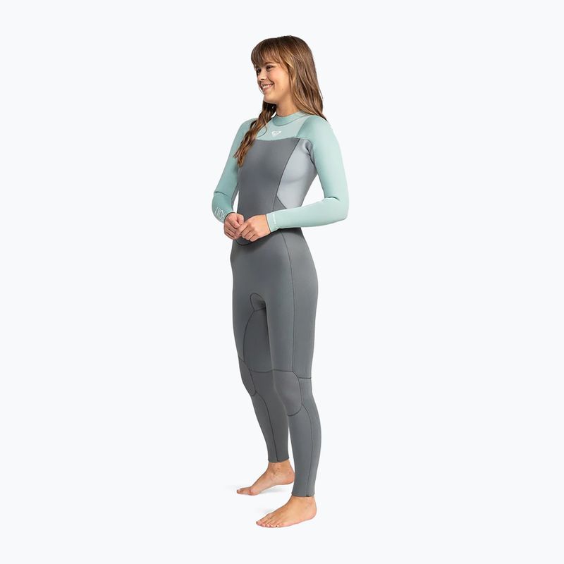 Women's swimming wetsuit ROXY 4/3 mm Prologue Back Zip GBS Wetsuit ice green 3