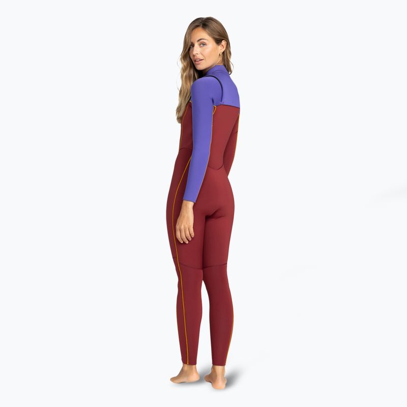 Women's wetsuit ROXY 4/3 Rise Chest Zip GBS pomegranate 2