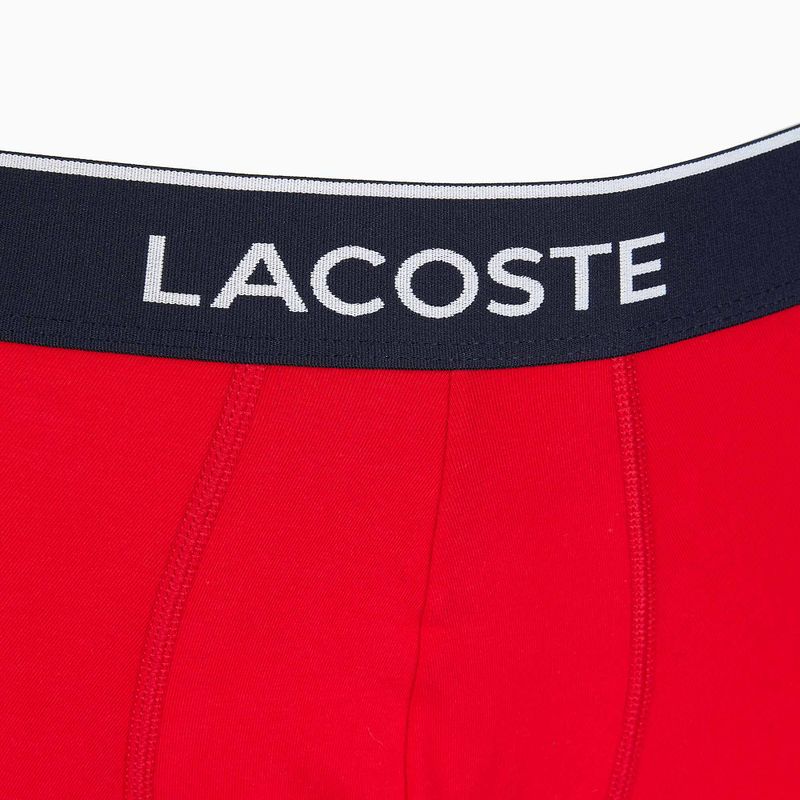 Lacoste boxer shorts 5H3389 W64 3 pairs navy blue/red methylene 7