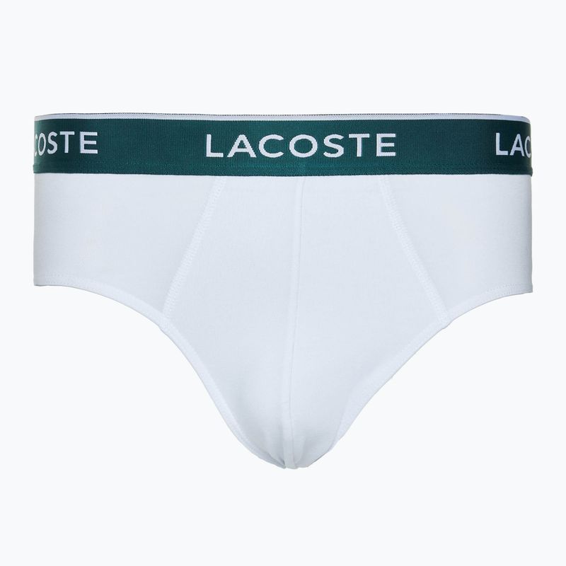 Lacoste men's briefs 8H3472 3 pairs black/white/silver chine 4