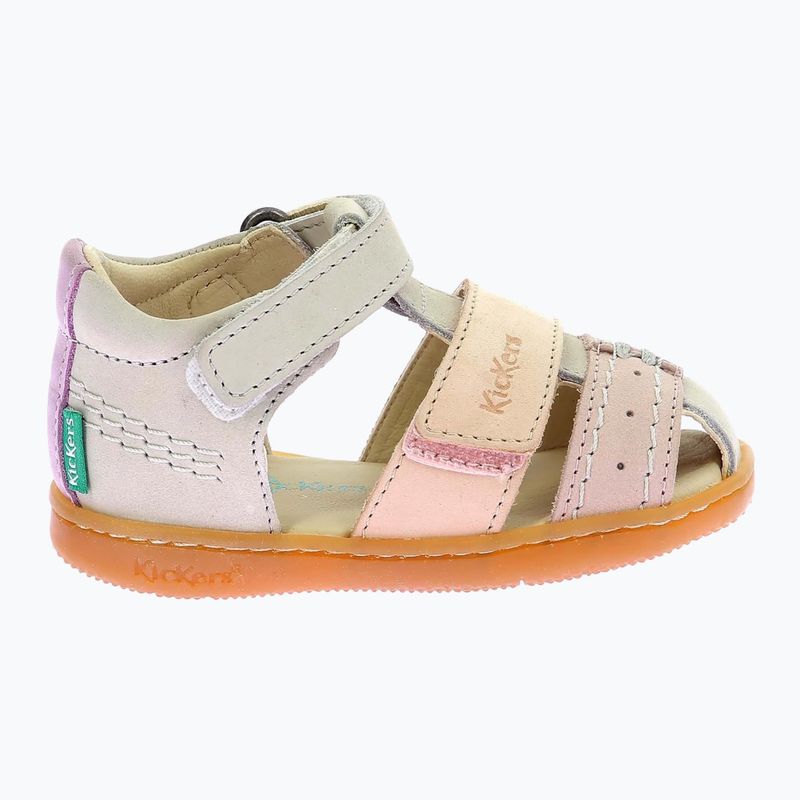 Kickers Kick Bazar light pink/multicolor children's sandals 2