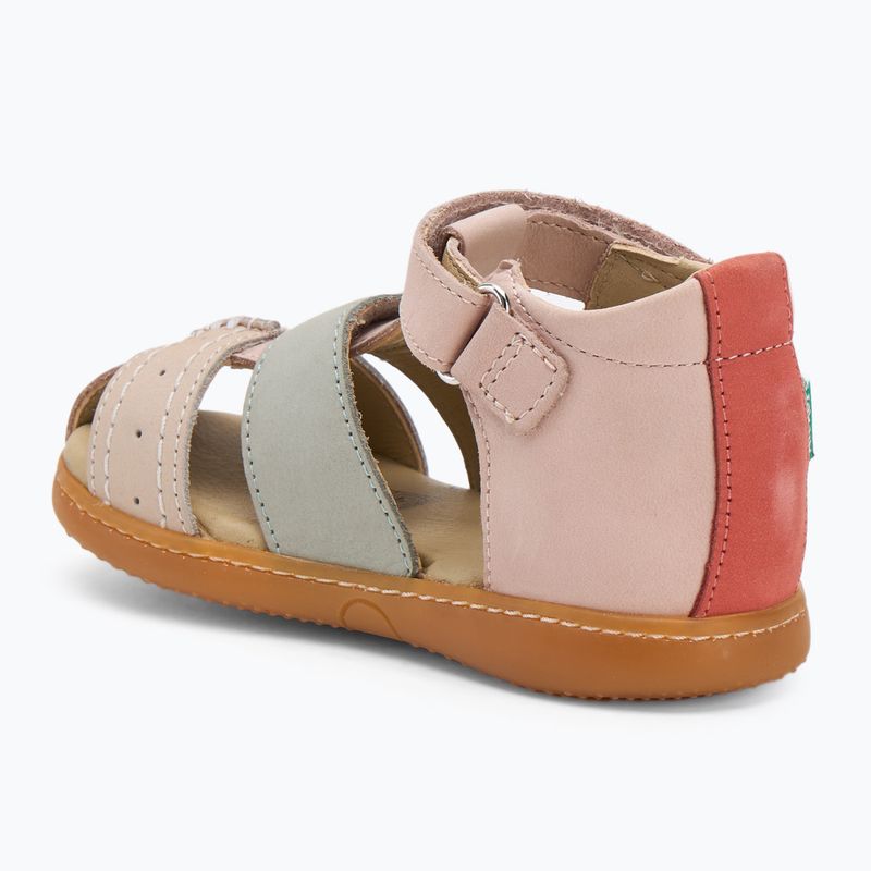 Kickers Kick Bazar light pink/multicolor children's sandals 3