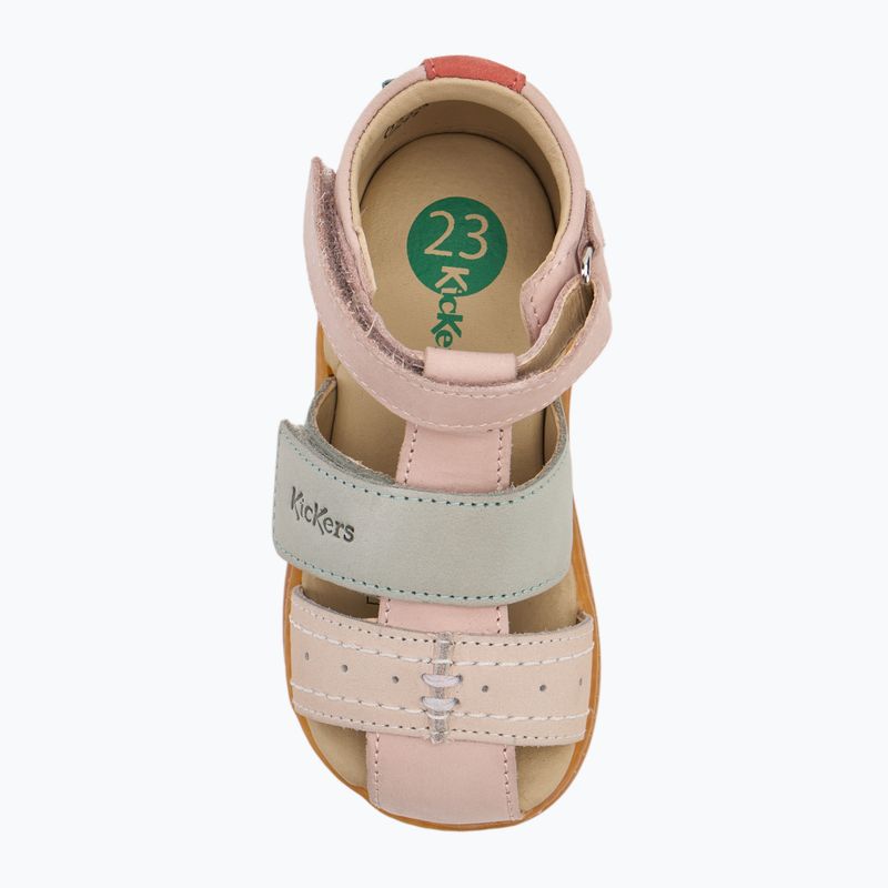 Kickers Kick Bazar light pink/multicolor children's sandals 5