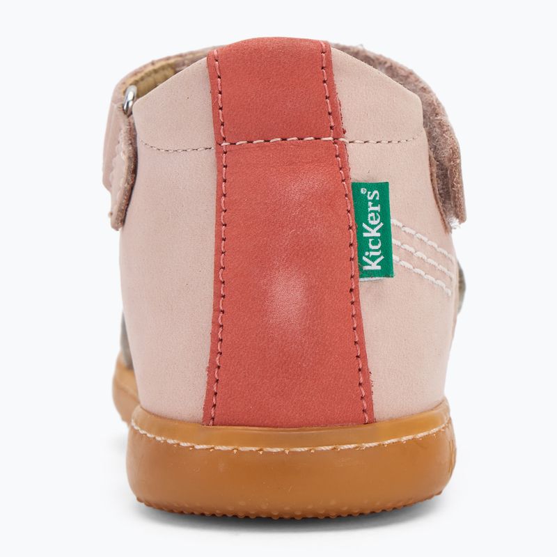Kickers Kick Bazar light pink/multicolor children's sandals 6