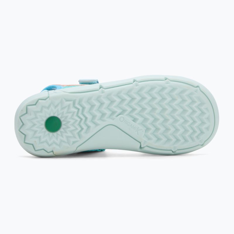 Kickers Kickjune blue/coral pink/green children's sandals 4