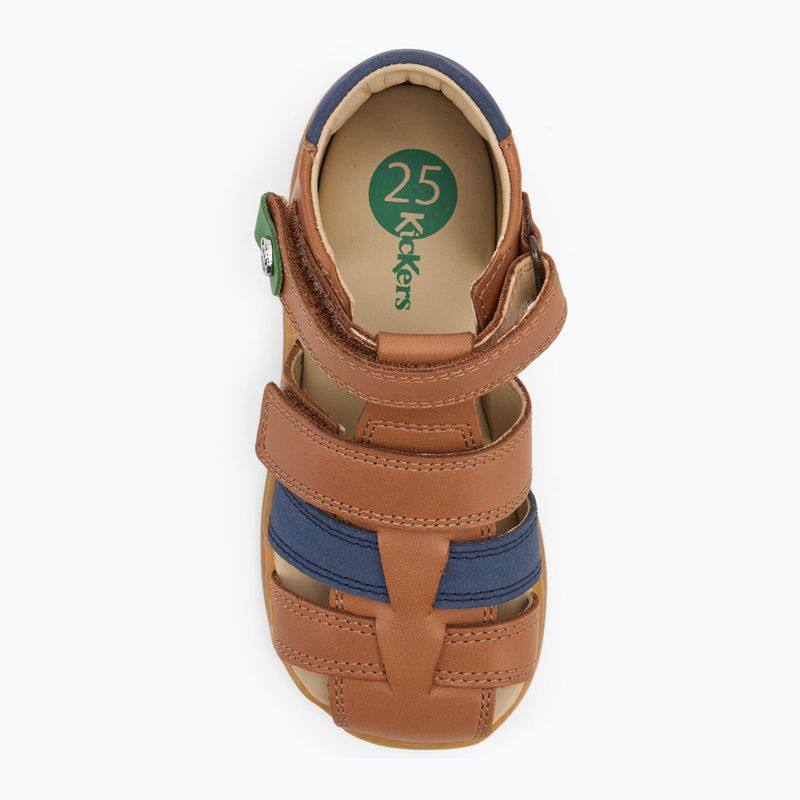 Kickers Kick Pod camel/navy children's sandals 5