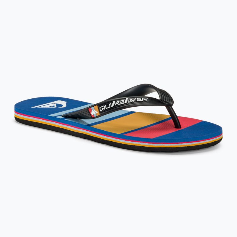 Men's Quiksilver Molokai Stripe black/red/blue flip flops