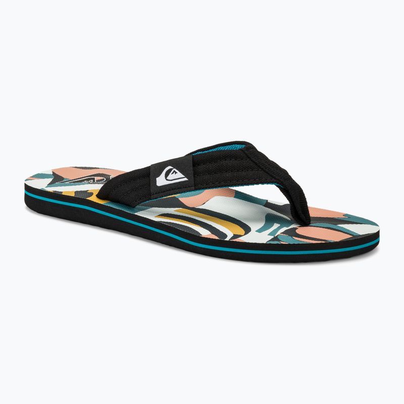 Men's Quiksilver Molokai Layback II flip flops white / black / blue