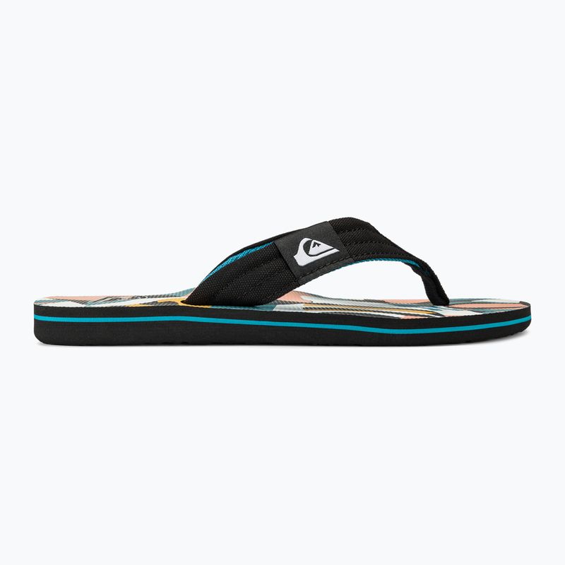 Men's Quiksilver Molokai Layback II flip flops white / black / blue 2