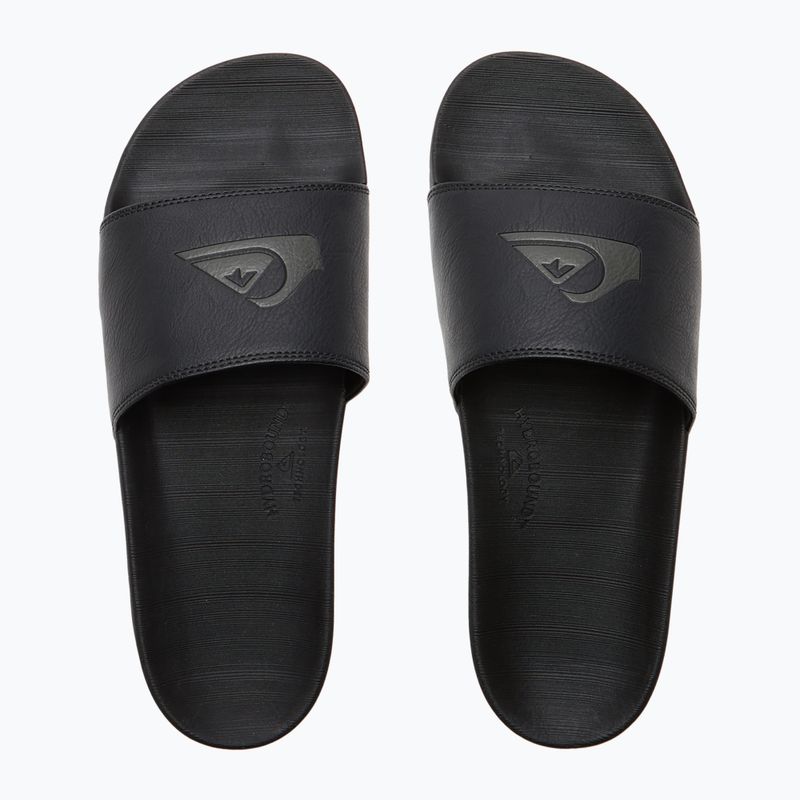 Quiksilver men's Rivi Nubuck Slide slides black 1 4