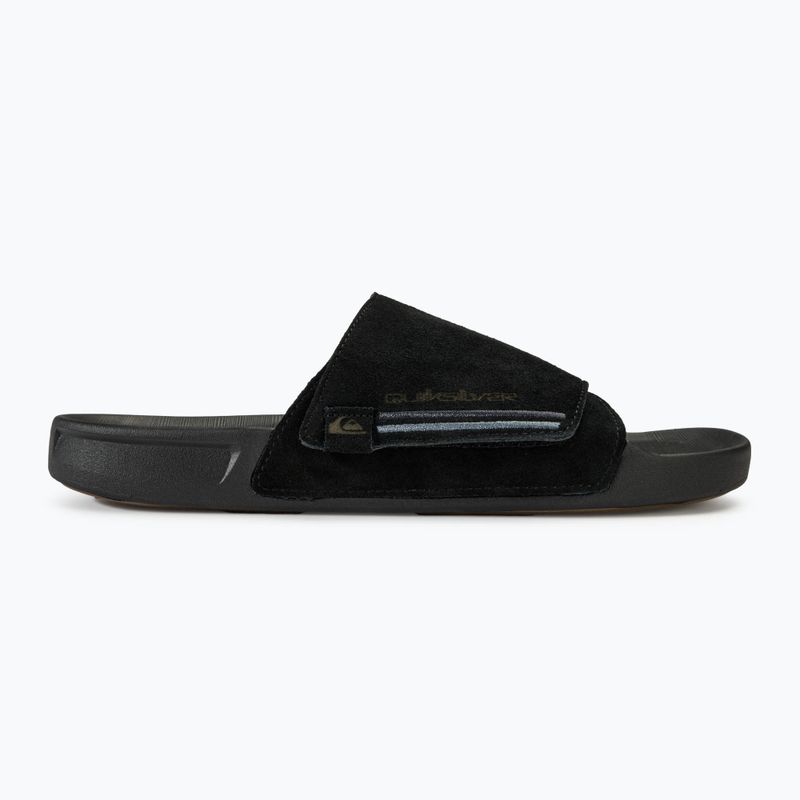 Quiksilver Rivi Suede men's slides black 1 2