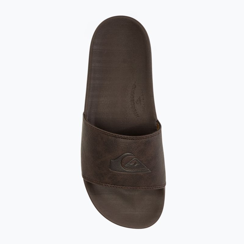 Quiksilver men's Rivi Nubuck Slide brown 1 slides 5