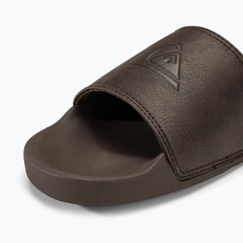 Quiksilver men's Rivi Nubuck Slide brown 1 slides 7