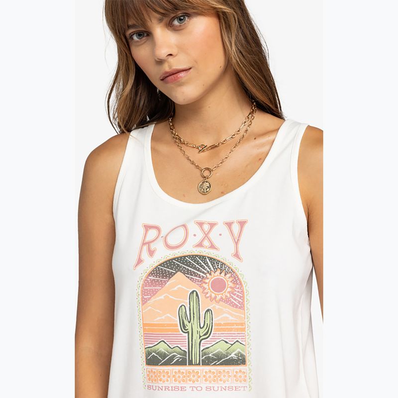 Women's Roxy Beach Angel Tank top snow white 5