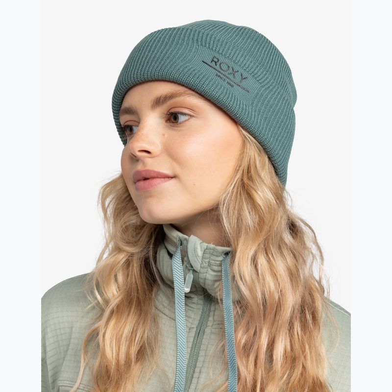 Women's winter beanie ROXY Folker sea pine 4